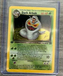 Pokemon TCG Dark Arbok 1st Edition Holo Rare #2/82 Team Rocket WOTC 2000 - Image 1