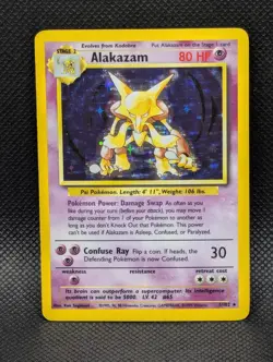 Alakazam Holo Rare 1/102 Pokemon TCG Base Set - Image 1