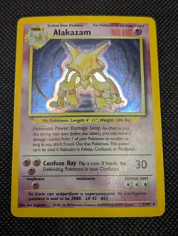 Alakazam Holo Rare 1/102 Pokemon TCG Base Set - Image 2