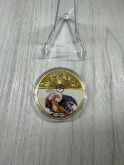 Pokemon Charizard Collectible Coin Gold Metal Medallion Pokemon TCG - Image 1