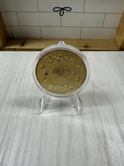 Pokemon Charizard Collectible Coin Gold Metal Medallion Pokemon TCG - Image 4