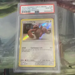 2019 pokemon sun and moon lickitung holo detective pikachu PSA 10 - Image 1