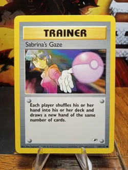 2000 Pokemon Gym Heroes Sabrina's Gaze #125 LP - Image 1