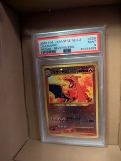 Charizard #006 2000 Pokemon Japanese Neo 2 Promo PSA 9 Promo-Reverse Foil - Image 1