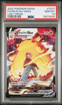Pikachu VMAX Trainer Gallery | Lost Origin | Pokemon TG17/TG30 | PSA 10 - Image 1