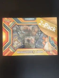 Pokemon Snorlax Ex And Drogonite Ex Box 2-Pack Set 2016 XY Evolutions Error - Image 1