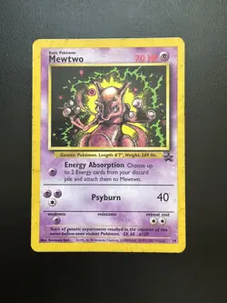 Mewtwo Promo 14 - Non Holo - Wizards of the Coast - Heavy Play Pokemon - Image 1