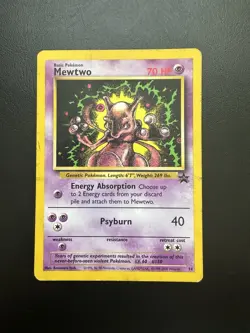 Mewtwo Promo 14 - Non Holo - Wizards of the Coast - Heavy Play Pokemon - Image 1