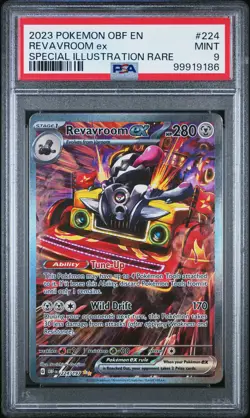 2023 POKEMON OBF EN-OBSIDIAN FLAMES SPECIAL ILLUSTRATION RARE REVAVROOM EX PSA 9 - Image 1