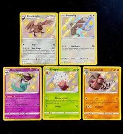 5x Shiny Holo Pokemon Lot - Shining Fates Vault - Image 1