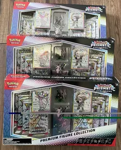 POKEMON TCG Prismatic Evolutions Premium Figure Collection | LOT OF 3 BOXES - Image 1