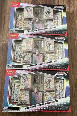 POKEMON TCG Prismatic Evolutions Premium Figure Collection | LOT OF 3 BOXES - Image 2