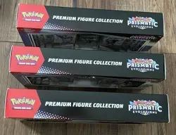 POKEMON TCG Prismatic Evolutions Premium Figure Collection | LOT OF 3 BOXES - Image 3