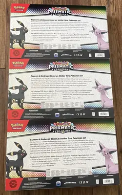 POKEMON TCG Prismatic Evolutions Premium Figure Collection | LOT OF 3 BOXES - Image 4