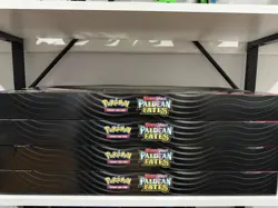 (4)Pokemon Paldean Fates Great Tusk Iron Threads Ex Premium Collection In Hand - Image 5