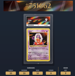 Pokemon TCG Jynx Base Set 31/102 Vintage 1999 *Shadowless* - Ace 9 Mint - Image 3