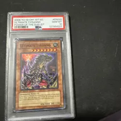 2006 YU-GI-OH! POTD-POWER OF THE DUELIST 1ST ED #EN020 ULTIMATE TYRANNO PSA 10 - Image 1