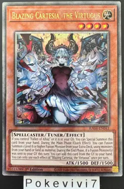 Carte YU-GI-OH! BLAZING CARTESIA, THE VIRTUOUS RA04-EN041 QCSR NEUF - Image 1