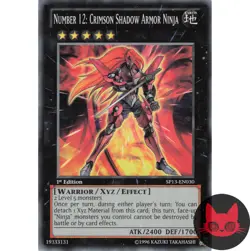 Yugioh Number 12: Crimson Shadow Armor Ninja SP13-EN030 Common 1st Edition NM - Image 1