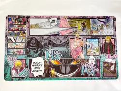 One Piece TCG Donquixote Doflamingo Doffy Mat Playmat Rubber Backed OPTCG - Image 1