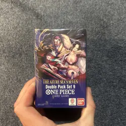 One Piece TCG: Double Pack Set 9 The Azure Sea's Seven - FACTORY SEALED! IN HAND - Image 1
