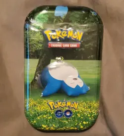 Snorlax Pokemon GO Mini Tin 2 Booster Packs 1 Coin 1 Art Card Pokemon TCG *NEW* - Image 1