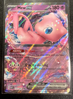 Pokemon Mew EX TCG Scarlet & Violet Holo Double Rare Card 151/165 - NM+ - Image 1