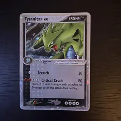 Pokemon TCG Tyranitar EX Pop Series 1 Holo Ultra Rare Card #17/17 LP Condition - Image 1