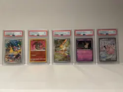 PSA Graded Pokemon Card Lot Radiant Charizard Pokemon Go #011 PSA 9, Eevee 172 - Image 1
