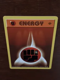 Pokemon TCG Fighting Energy Base Set 1st Edition Shadowless Card 97/102 LP - Image 5