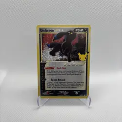 Pokemon TCG Umbreon Star Celebrations 17/17 25th Anniversary Classic Card NM - Image 1