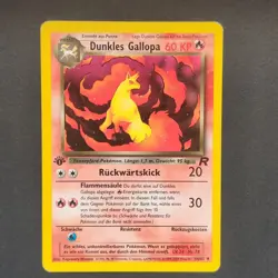 Pokemon TCG Karte - Dunkles Gallopa 1. Edition Deutsch 44/82 Team Rocket - Image 2