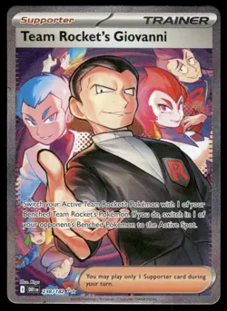 Pokemon Cards Team Rocket's Giovanni 238/182 Destined Rivals NM - Image 1