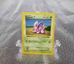 Pokemon TCG Nidoran (M) Card 55/102 Base Set Regular Unlimited Common LP+ WotC - Image 4