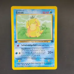 Pokemon TCG Karte - Enton 65/82- Team Rocket - DE 1. Edition Deutsch NM - Image 3