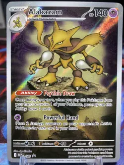 Alakazam SVP 009 Mega Evolution Black Star Promo Pokemon TCG Card - Image 1
