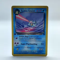 Pokemon TCG Karte - Dunkles Entoron 1. Edition 37/82 Team Rocket Deutsch - Image 1
