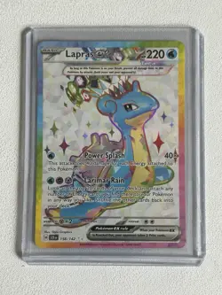 Lapras ex 158/142 Tera Stellar Crown Ultra Rare Pokemon Card ENGLISH - Image 1