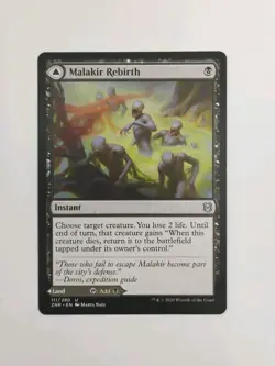 Malakir Rebirth Zendikar Rising Instant & Land Card #111 2020 - Image 1