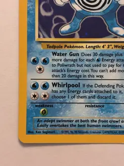 Poliwrath Base Set 2 Holo Rare Pokemon TCG Card 15/130 Unlimited Edition LP - Image 3