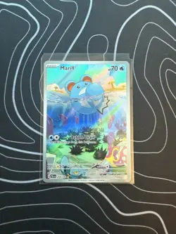 Pokemon TCG Paldea Evolved Marill Illustration Rare Card 204/193 - Image 1