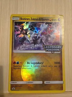 2018 Legendary Pokemon Reshiram, Zerkrom & Kyurem Promo Trading Card Jumbo - Image 1