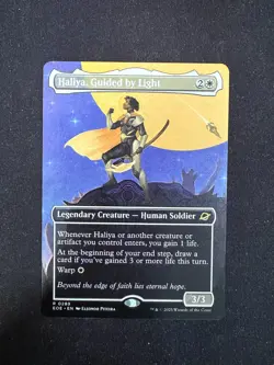 Haliya, Guided by Light (BORDERLESS) - Edge of Eternities (Magic/MTG) - Image 1