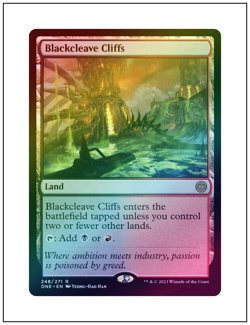 1x Blackcleave Cliffs, Foil, Magic the Gathering MTG NM - Image 1