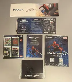 MTG Spider-Man Promo Stickers Merchandising Header Shelf Talker Brochure SEALED - Image 1