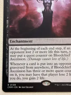 Bloodchief Ascension - MTG NM EDH Drain Combo Enchantment (CMM #139) - Image 5