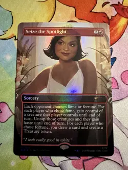 MTG Seize The Spotlight 7044 Foil Dwight's Destiny Bonus Secret Lair The Office - Image 1
