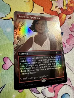 MTG Seize The Spotlight 7044 Foil Dwight's Destiny Bonus Secret Lair The Office - Image 2