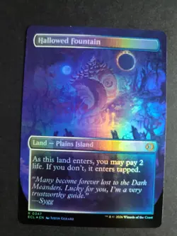 Hallowed Fountain (Borderless Foil) Rare MTG Lorwyn Eclipsed - Image 2