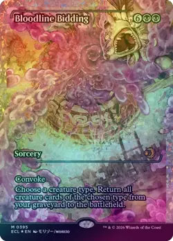 1x Bloodline Bidding (Showcase) Foil M Lorwyn Eclipsed 385 NM - Image 1